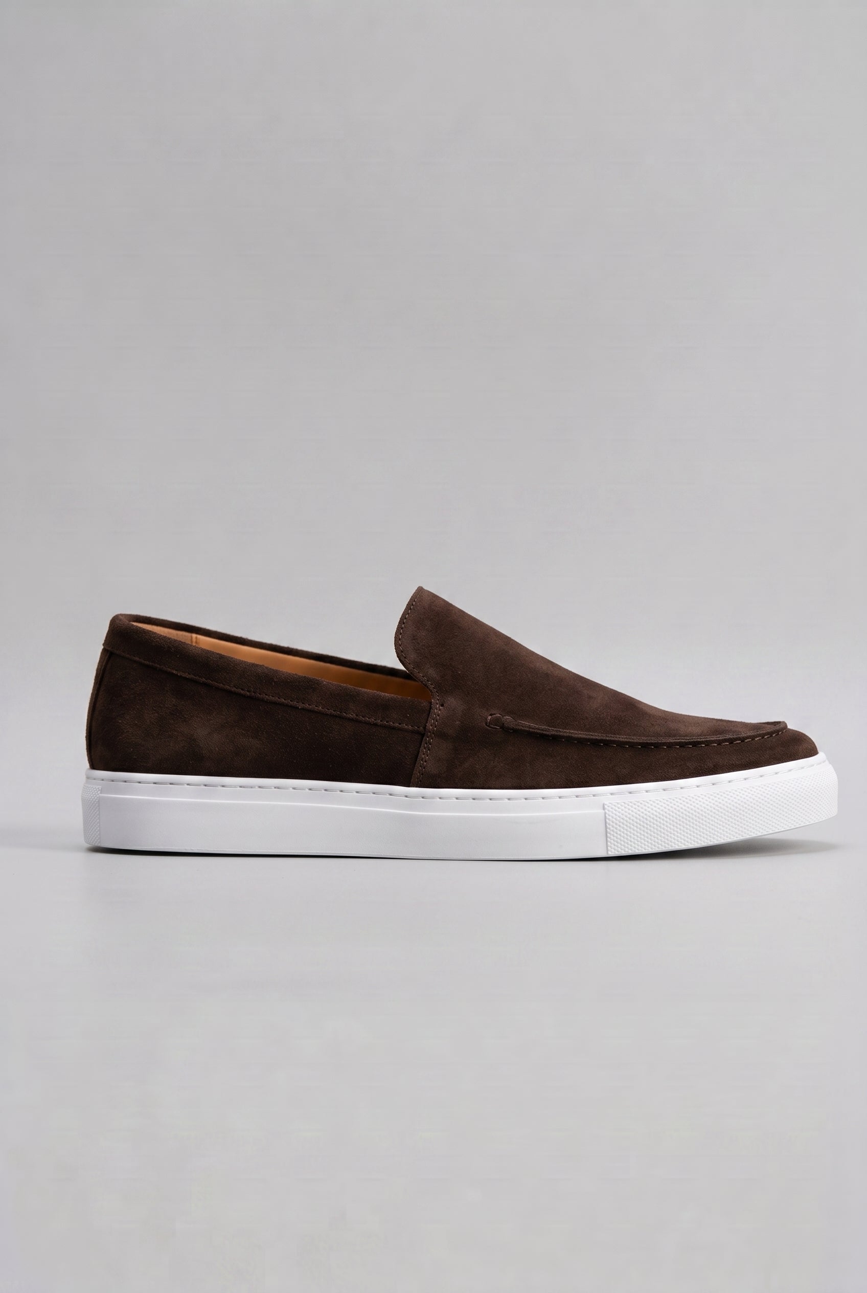 Men's Loafers | Slip-On with Chunky Platform Sole - Dark Brown