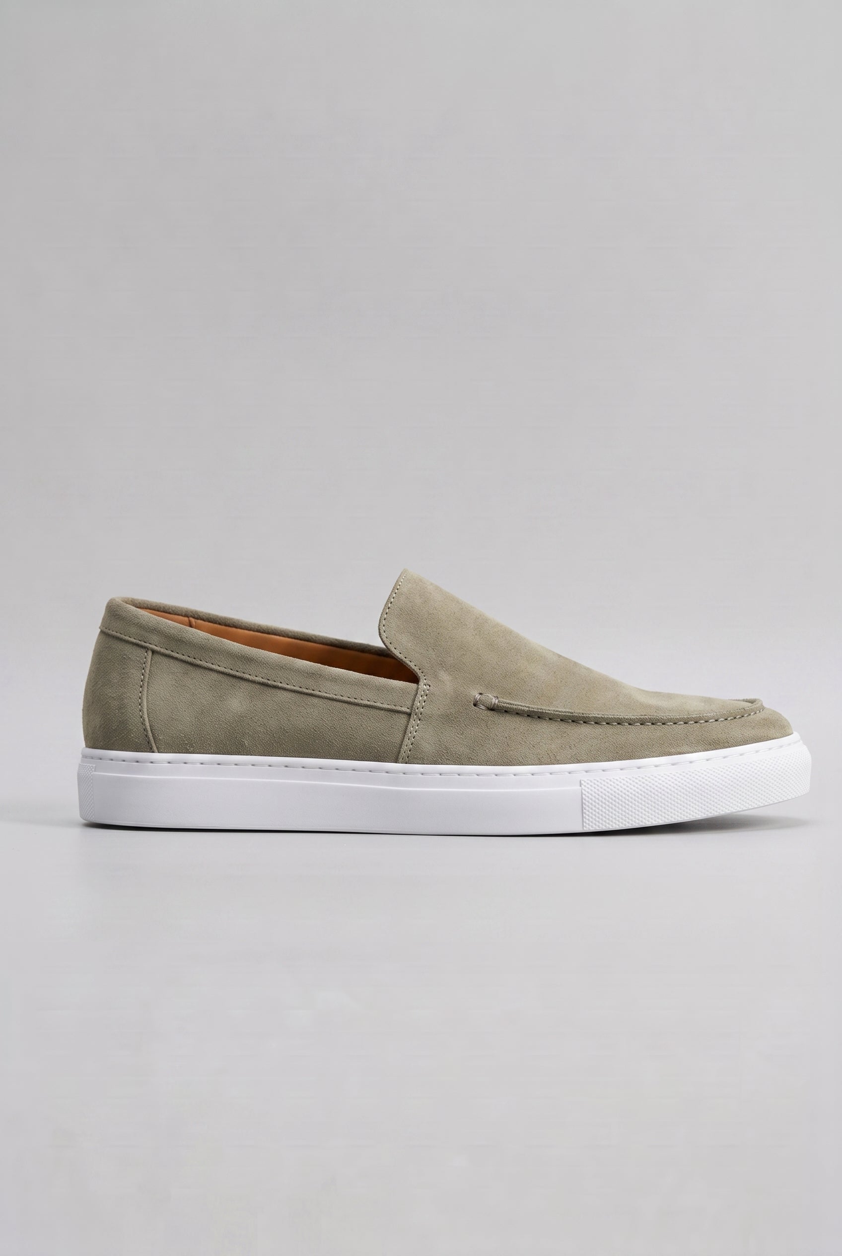 Men's Loafers | Slip-On with Chunky Platform Sole - Gray