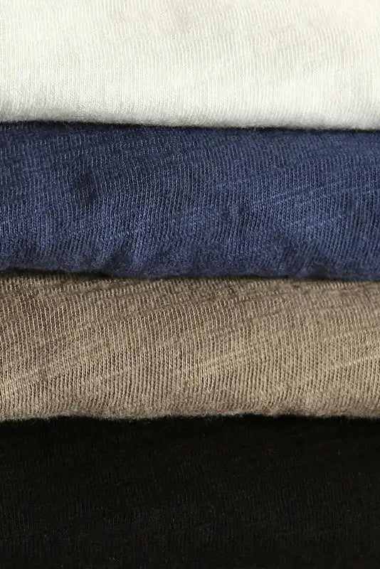Men's Long Sleeve Shirt | V-Neck with Layered Trim - 5