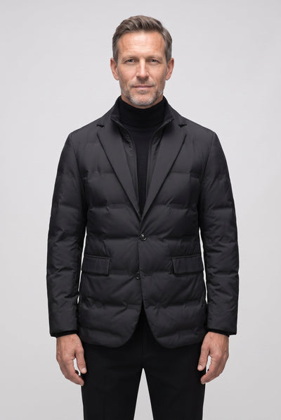 Men's Quilted Jacket | Two Button Flap Pockets - 1