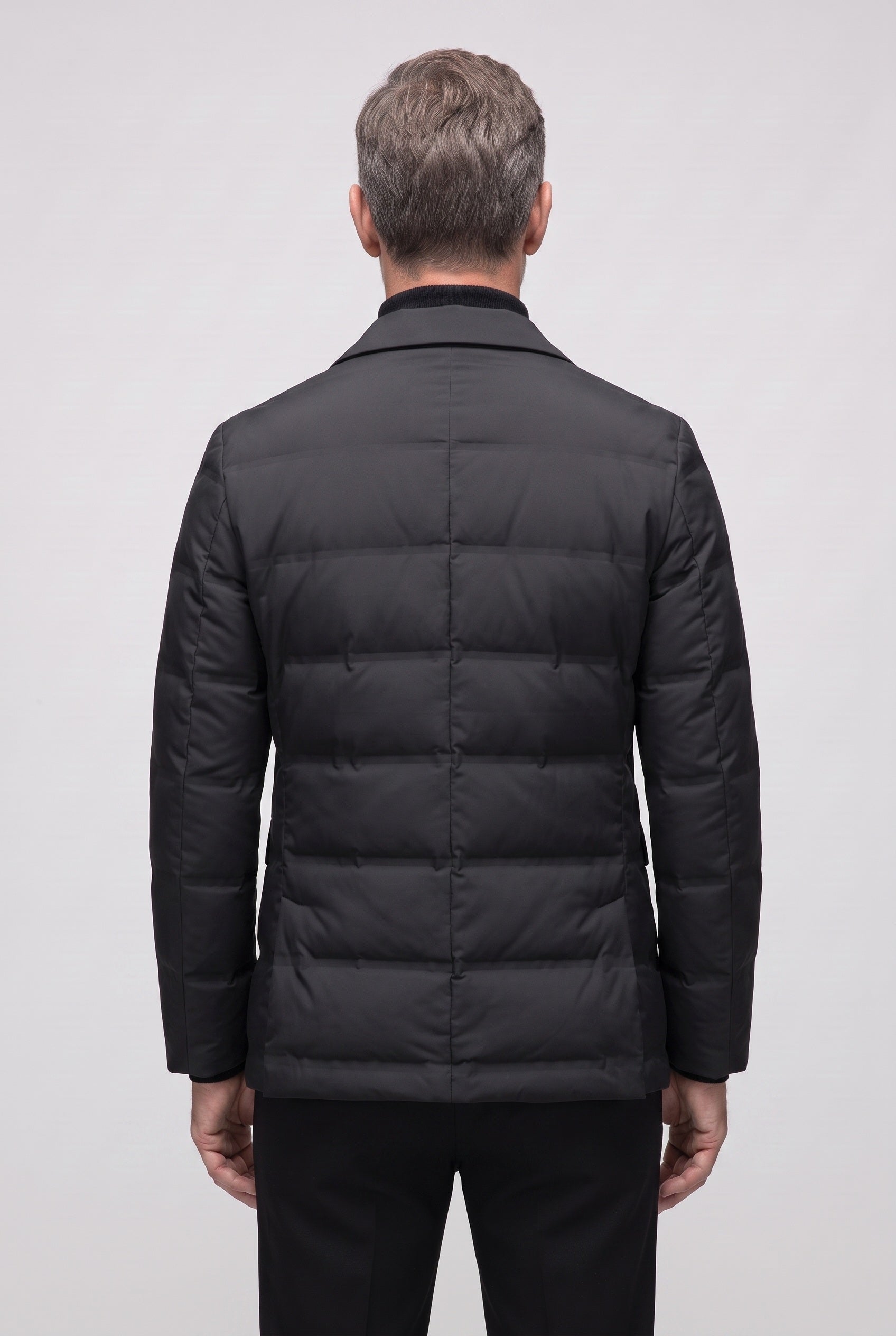 Men's Quilted Jacket | Two Button Flap Pockets - 2
