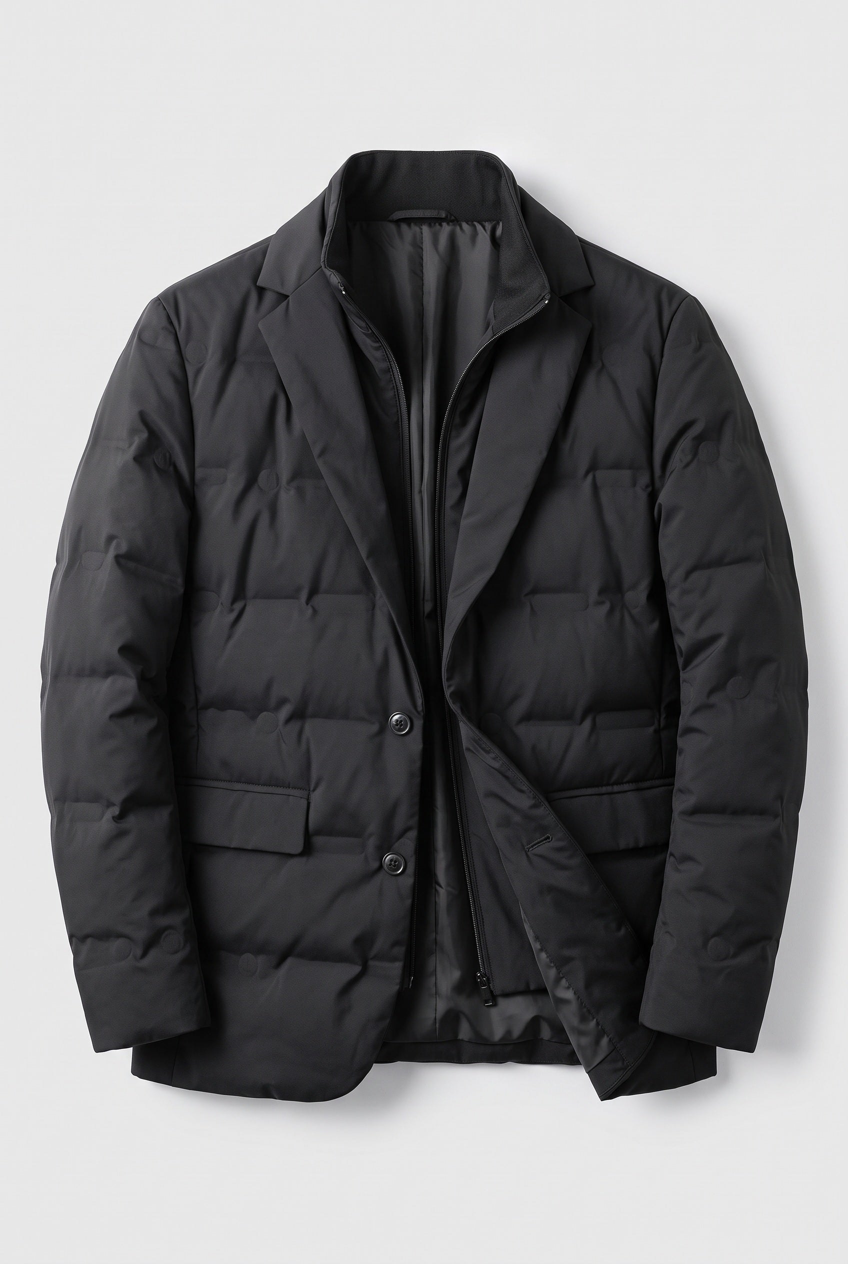 Men's Quilted Jacket | Two Button Flap Pockets - 3