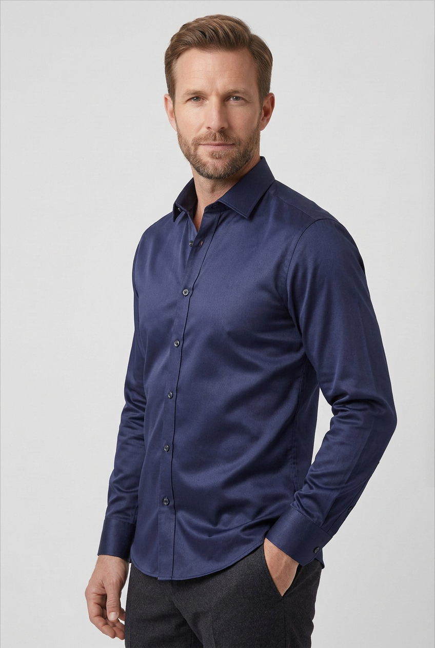 Men's Shirt | Non Iron Slim Fit Barrel Cuff - 6