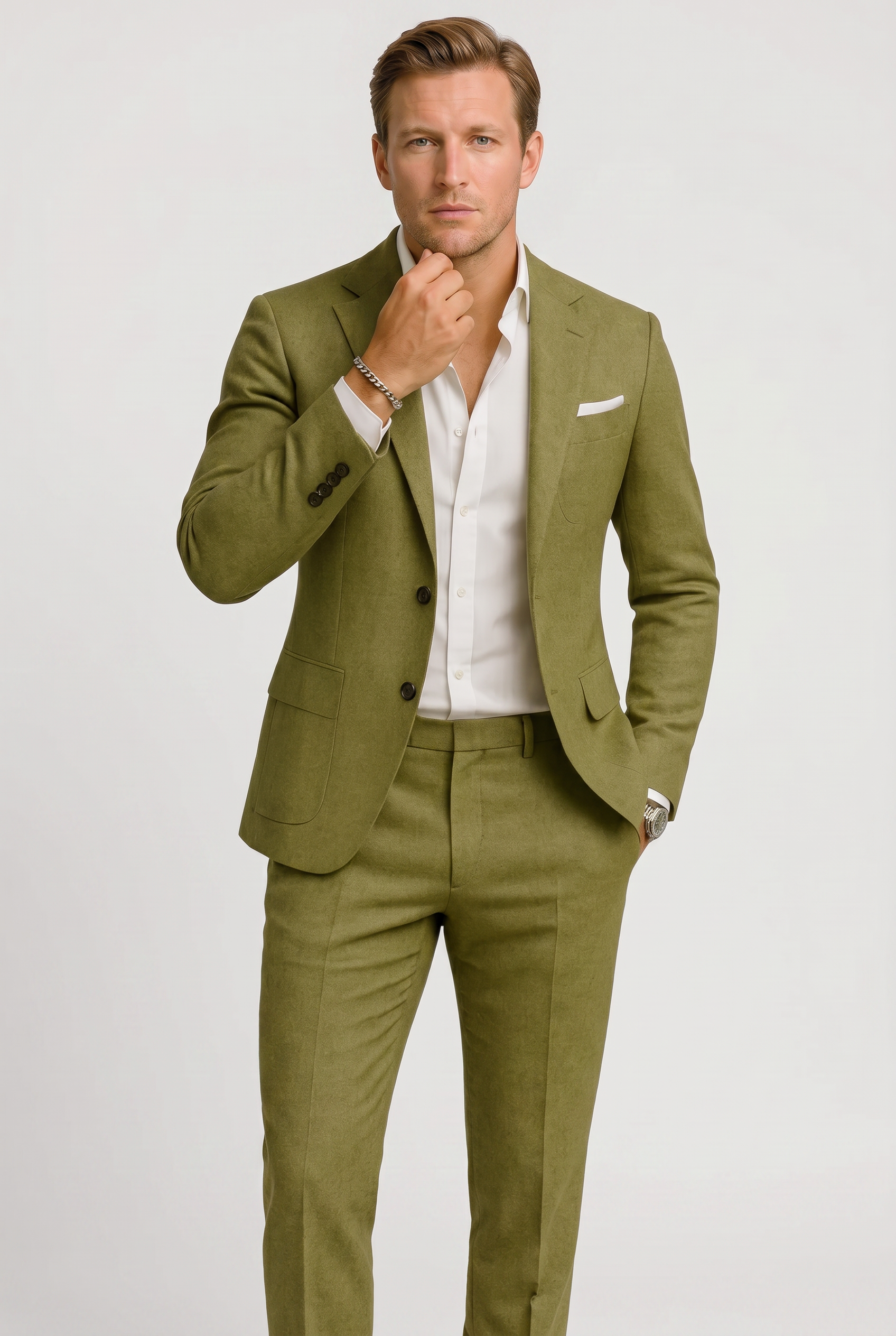 Men's Suit | Notch Lapel Two Button Straight Leg - 4