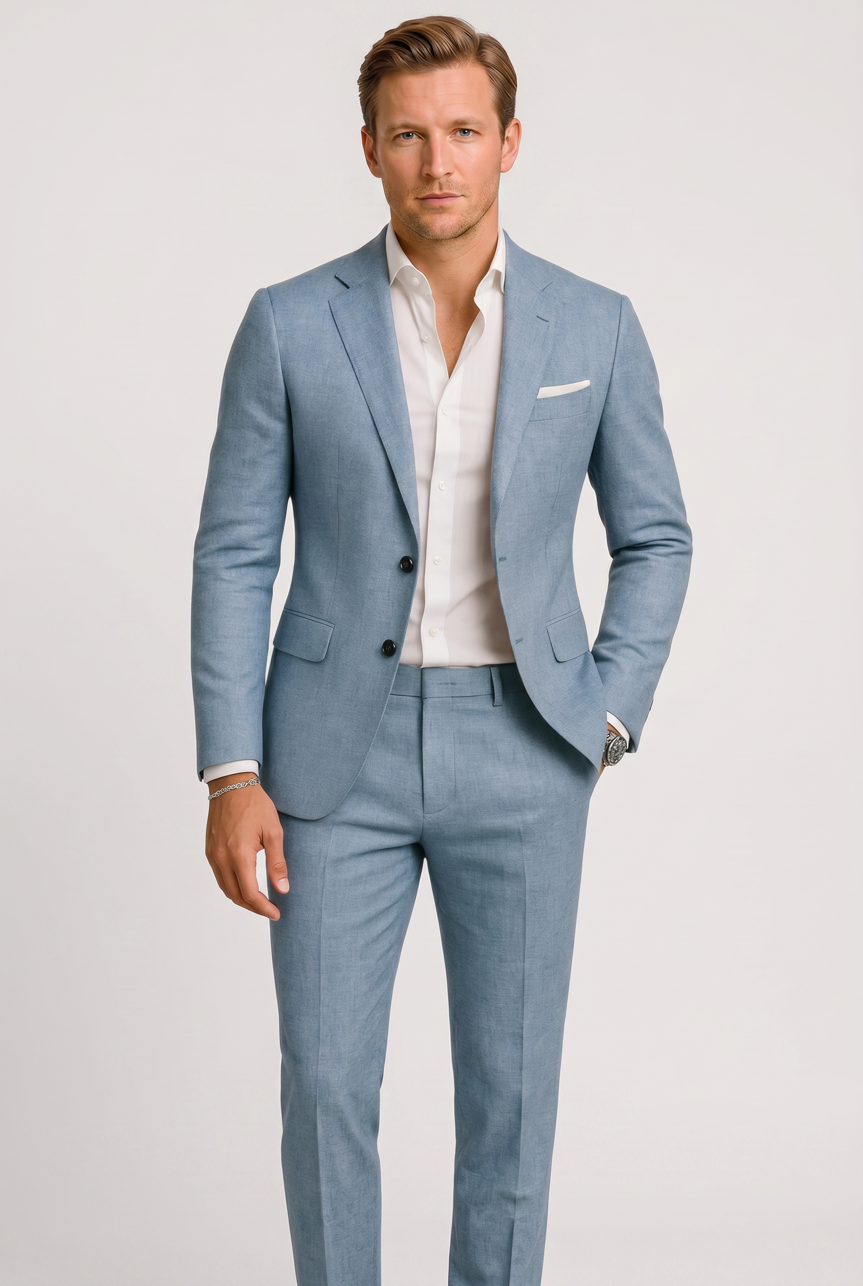 Men's Suit | Notch Lapel Two Button Straight Leg - 6