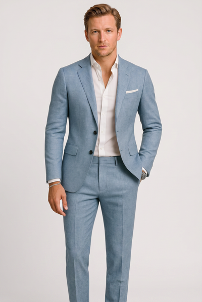 Men's Suit | Notch Lapel Two Button Straight Leg - 6
