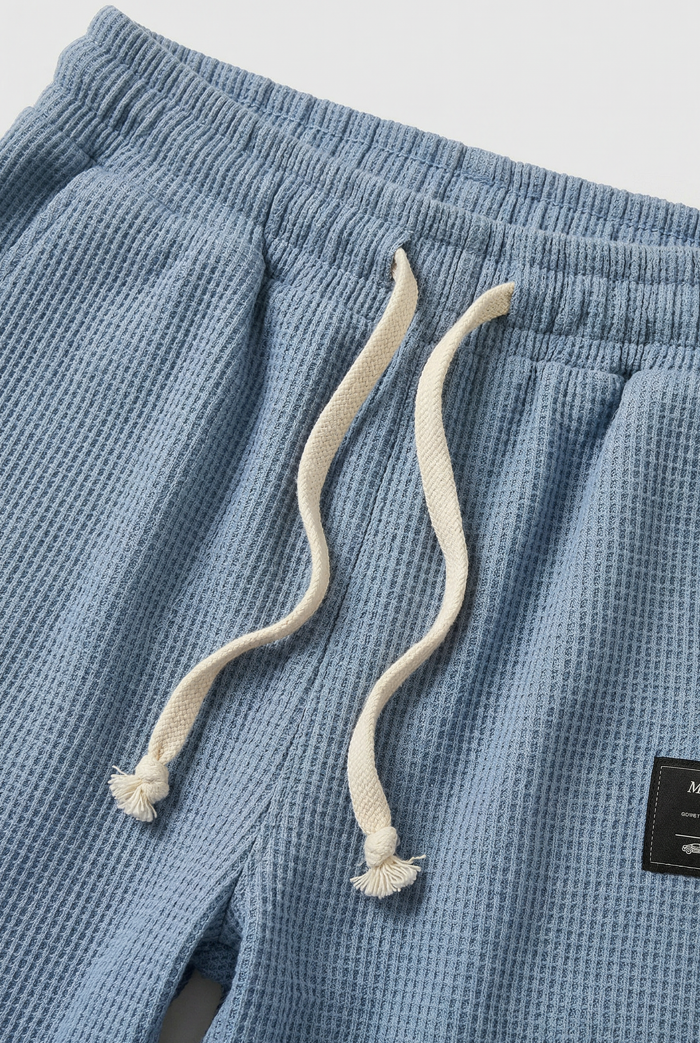 Men's Sweatpants | Wide Leg with Waffle Texture - 3