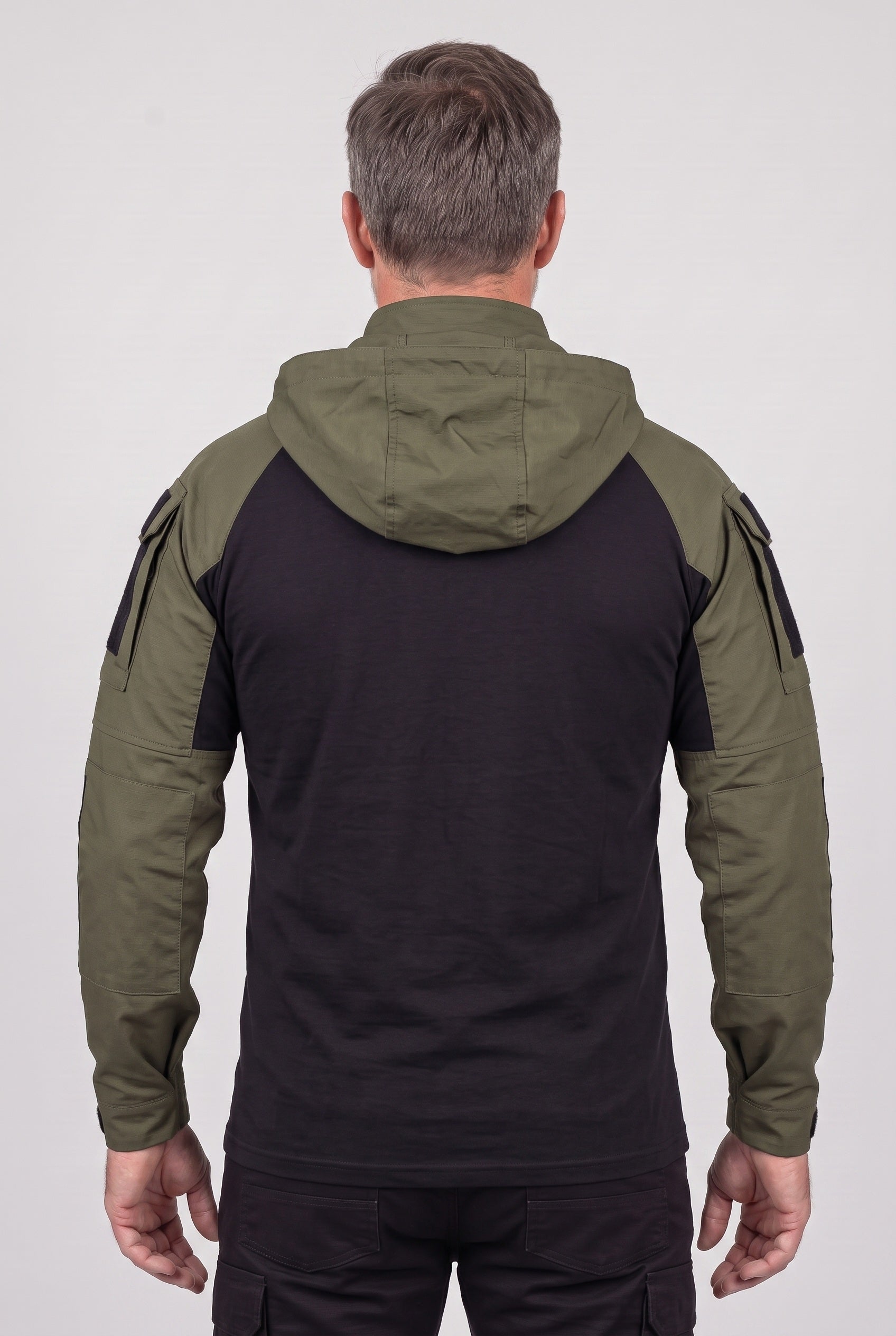 Men's Tactical Jacket | Hooded Quarter Zip - 2
