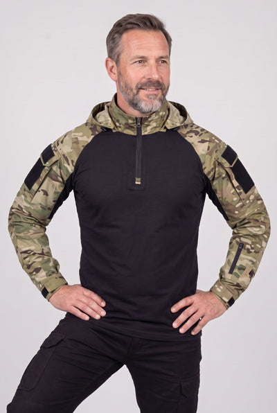 Men's Tactical Jacket | Hooded Quarter Zip - 5