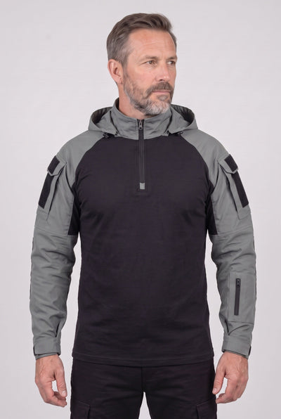 Men's Tactical Jacket | Hooded Quarter Zip - 6
