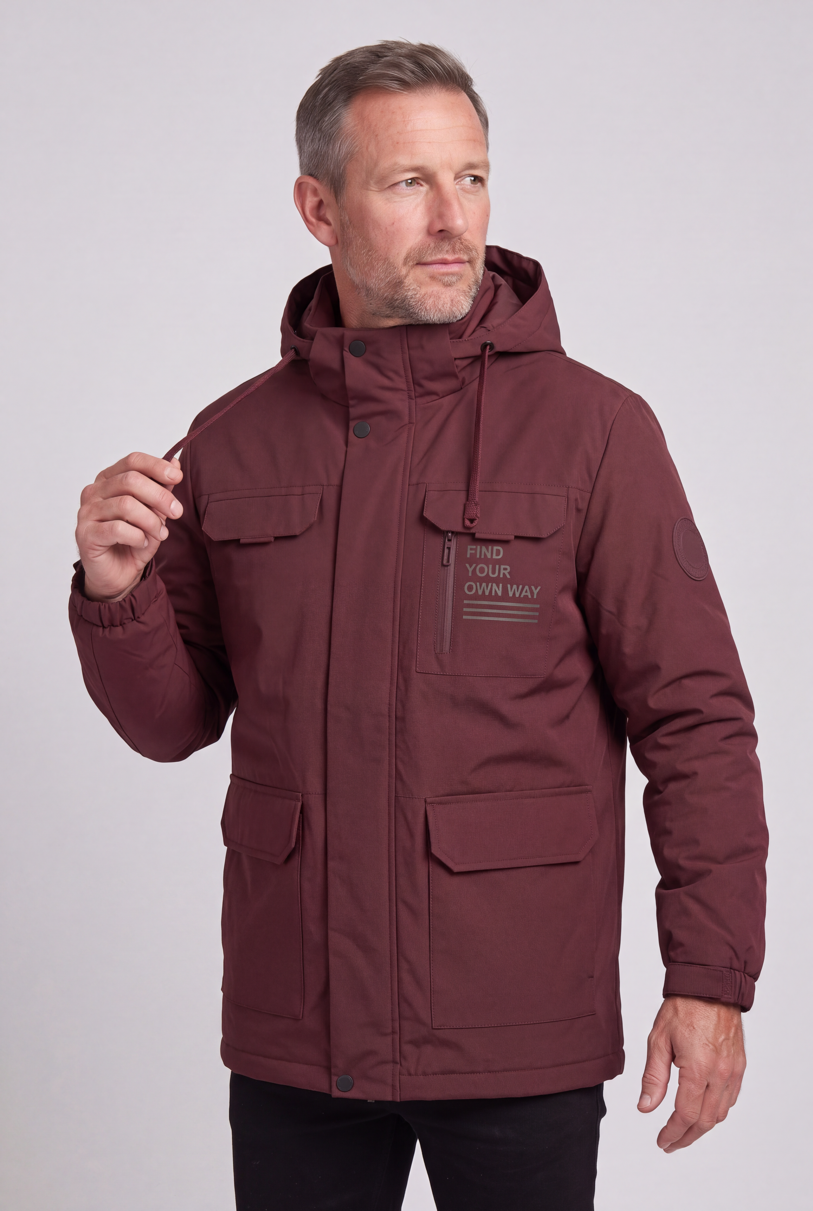 Men's Waterproof Jacket | Detachable Hood Flap Pockets - 9