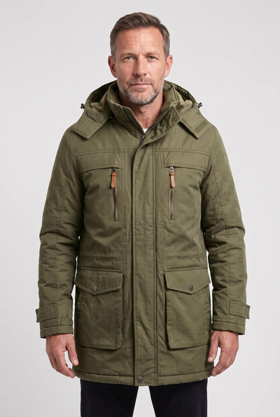 Men's Winter Jacket | Fleece-Lined Detachable Hood - 5