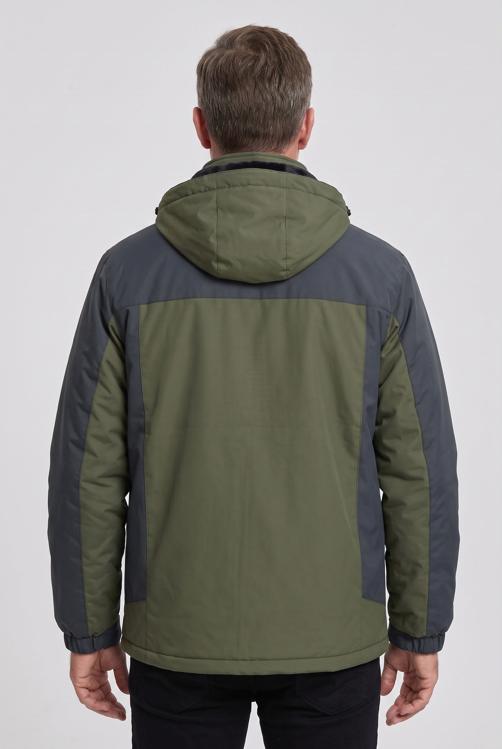 Men's Winter Jacket | Hooded Water-Resistant Shell - 2