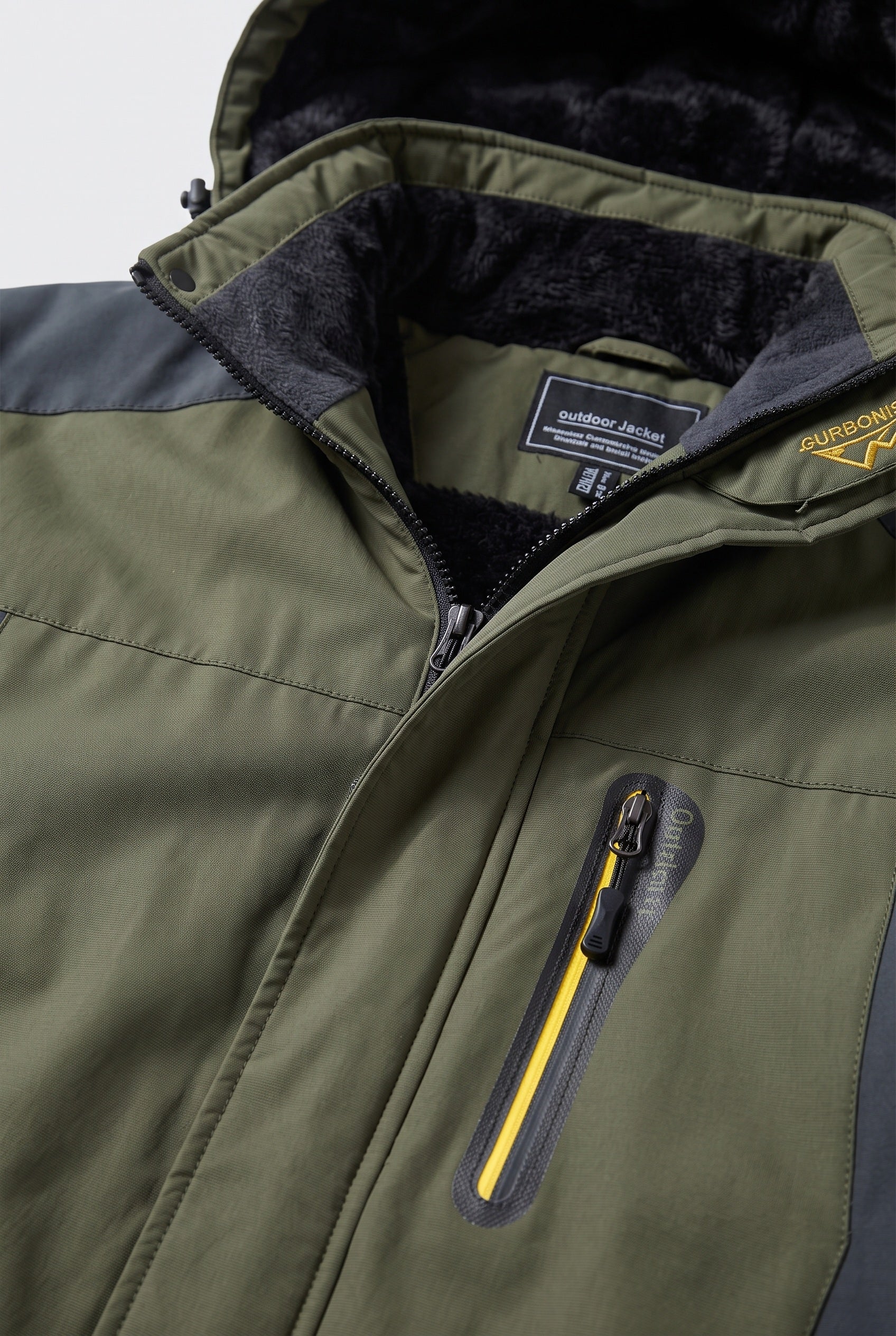Men's Winter Jacket | Hooded Water-Resistant Shell - 3
