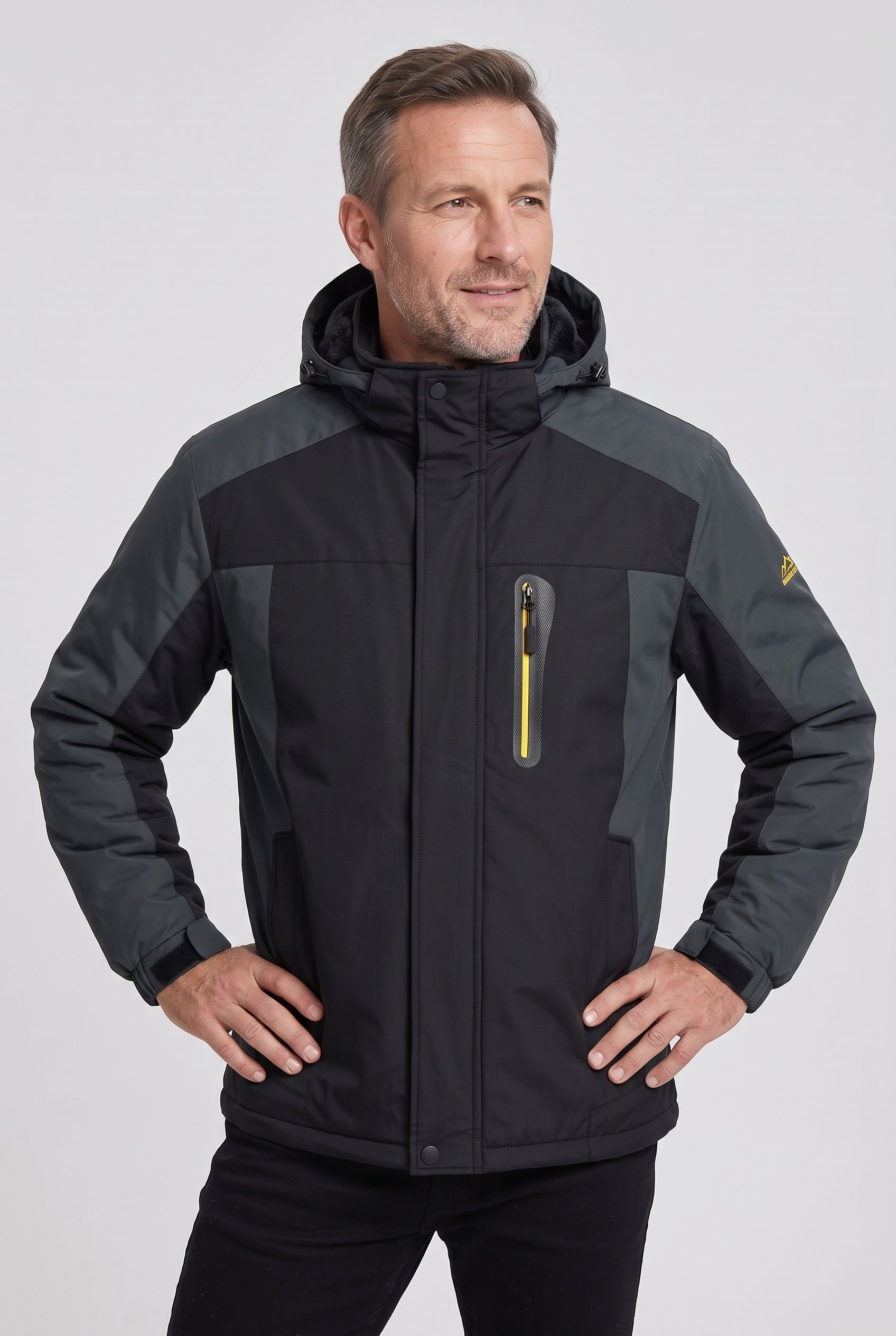 Men's Winter Jacket | Hooded Water-Resistant Shell - 5