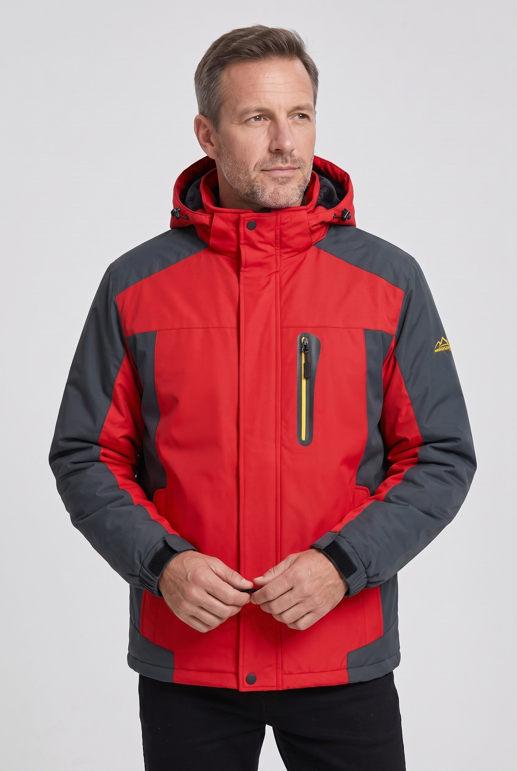 Men's Winter Jacket | Hooded Water-Resistant Shell - 6