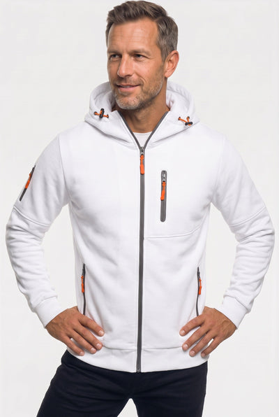 Men's Zip Up Hoodie | Multiple Zipped Pockets - 5