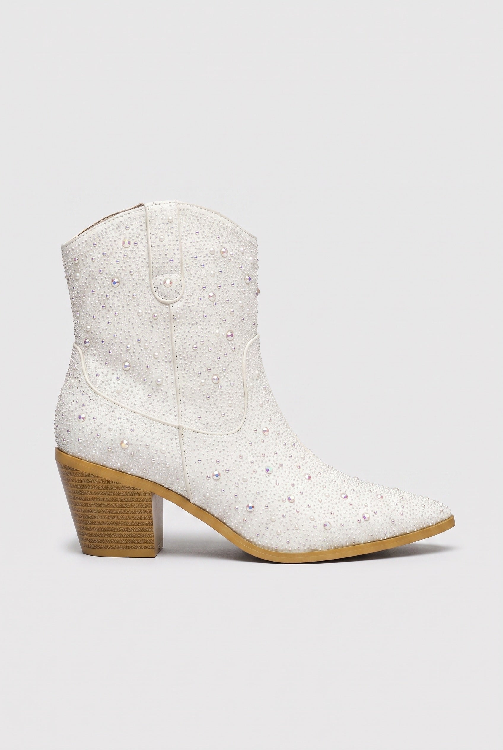 Women's Ankle Boots | Embellished Western Snip Toe - 1