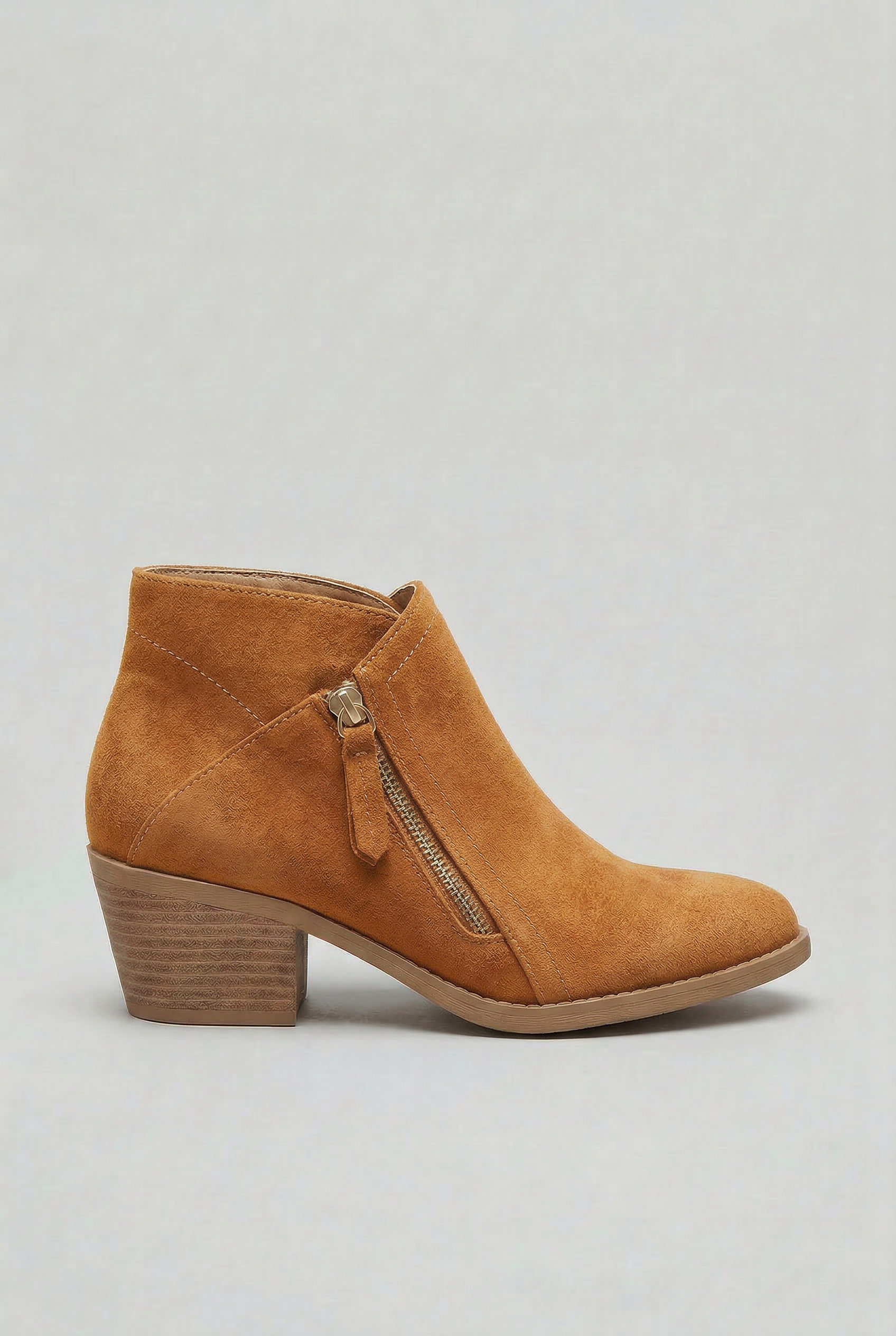Women's Ankle Boots | Side Zip Block Heel - 5