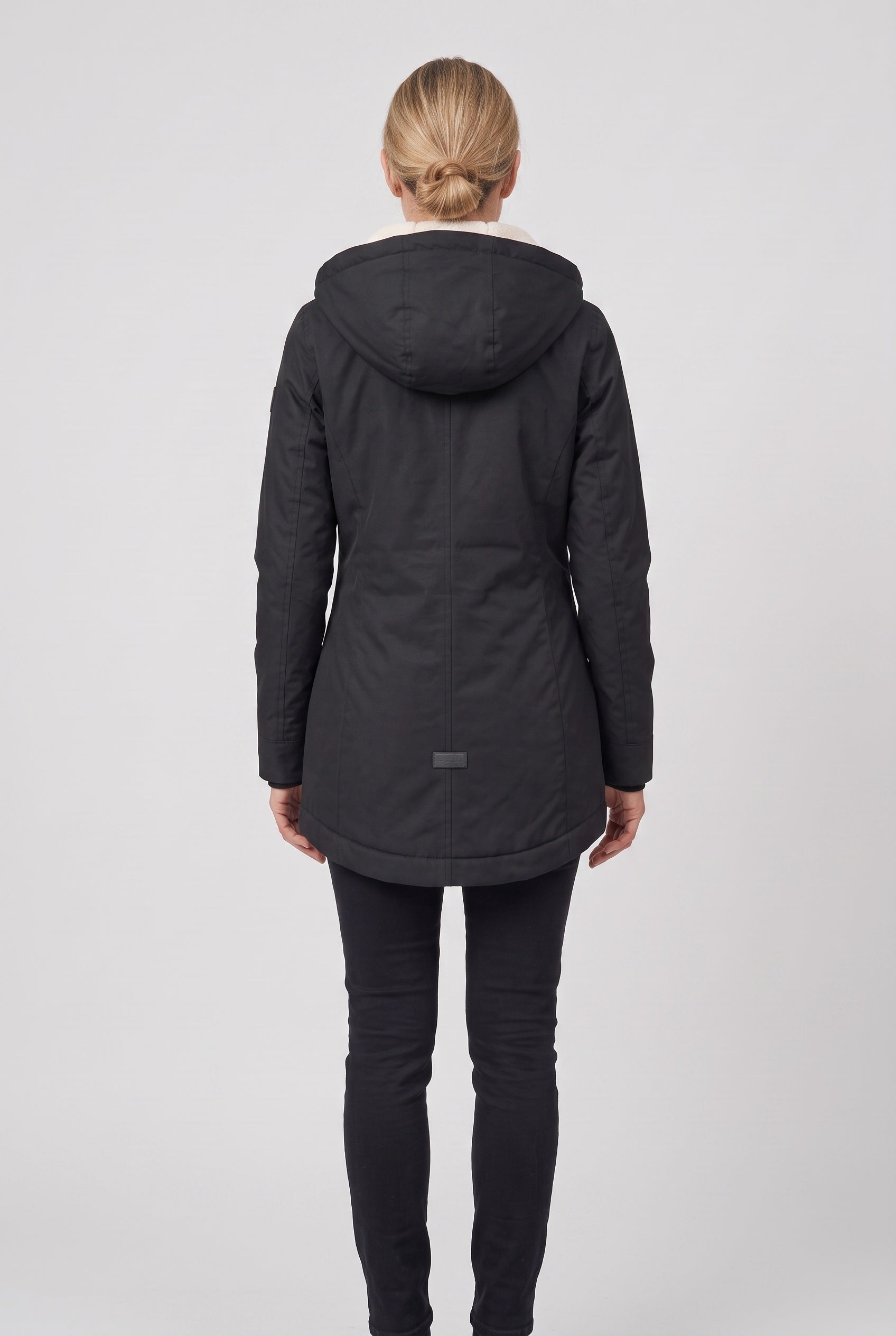 Women's Coat | Zip Front with Fleece-Lined Hood - 2