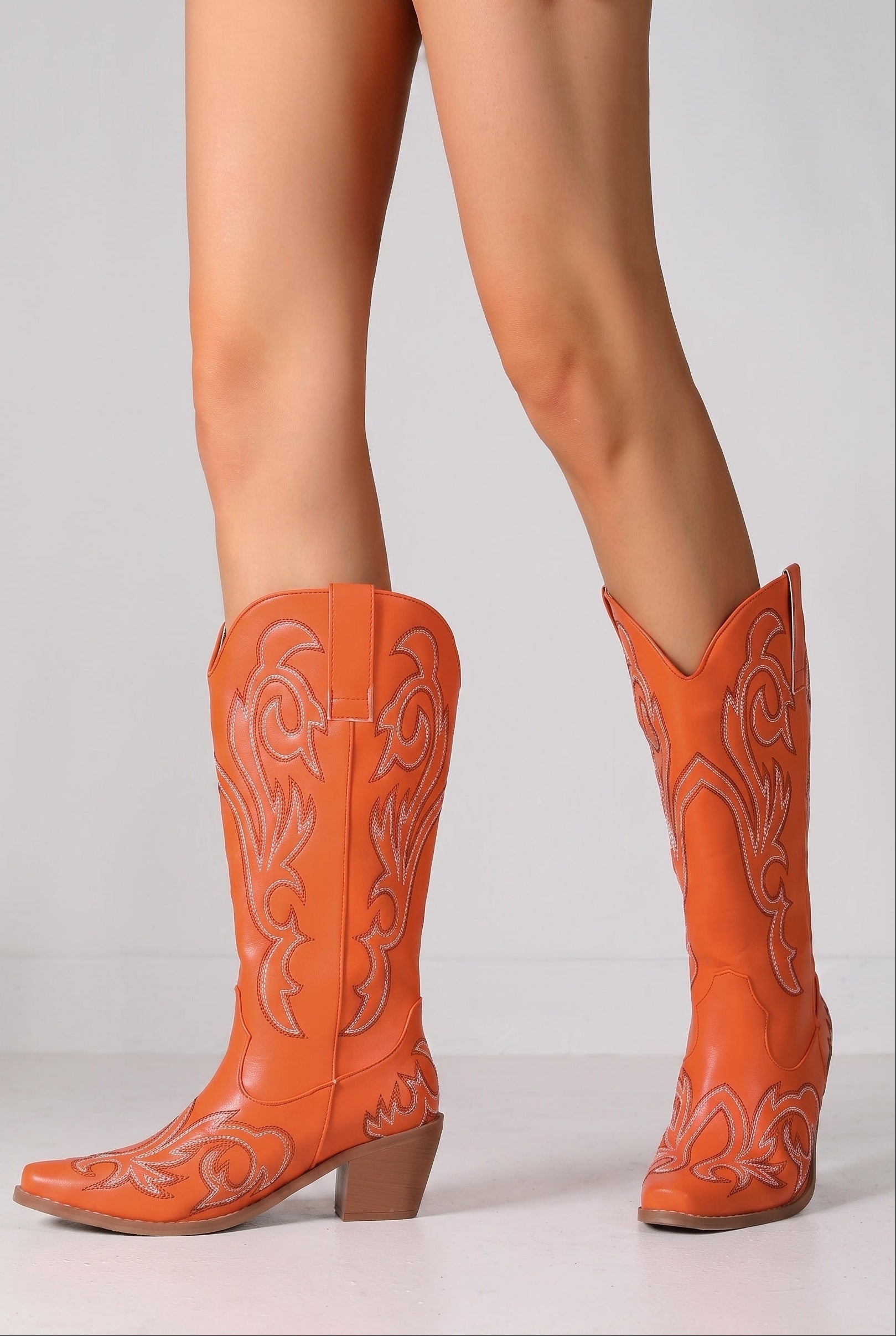 Women's Cowboy Boots | Embroidered Snip Toe - 2