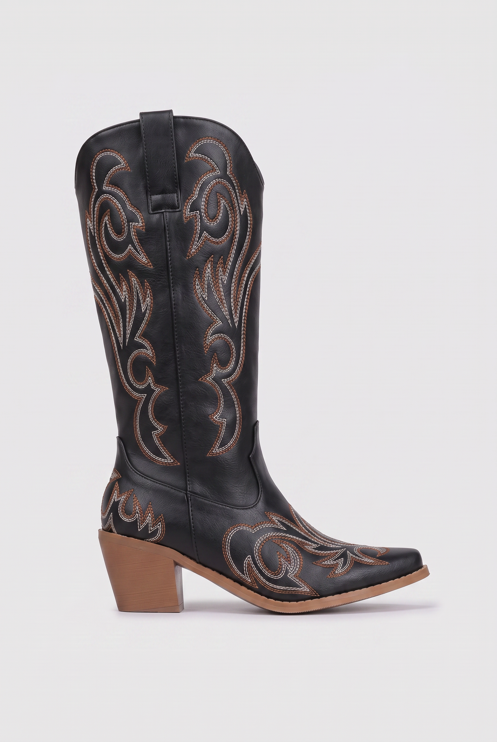 Women's Cowboy Boots | Embroidered Snip Toe - 5