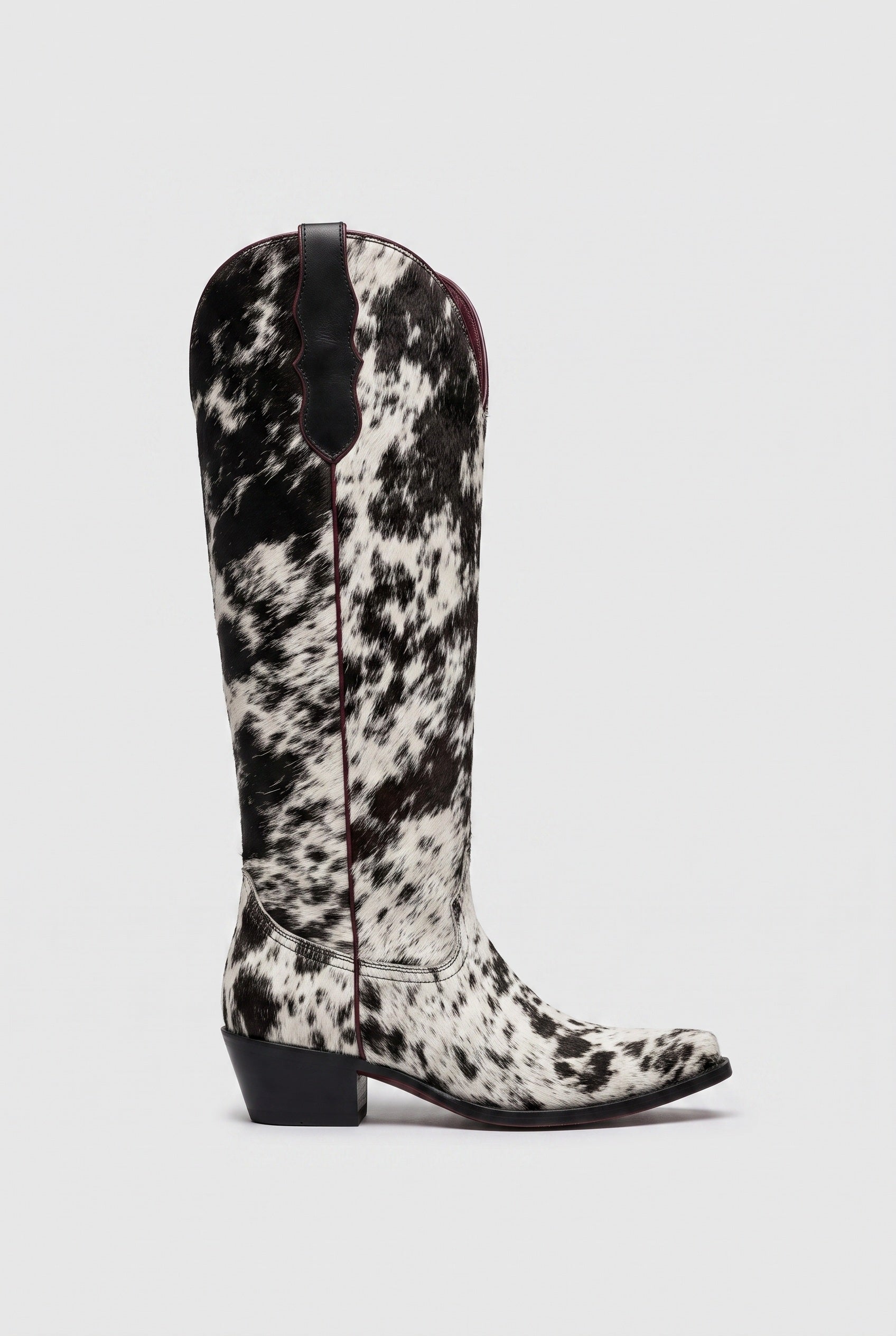 Women's Cowboy Boots | Knee High Cow Print - 1