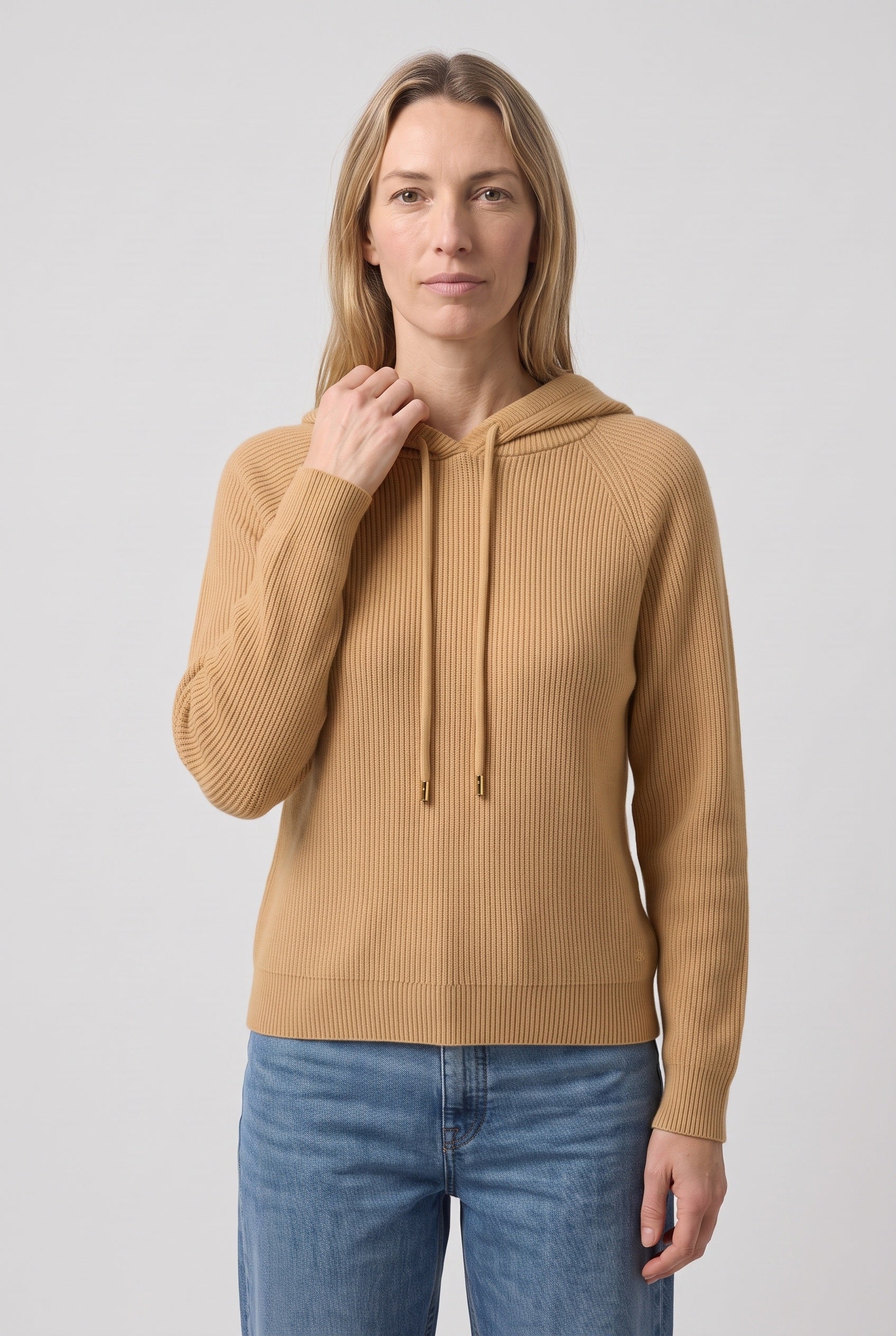 Women's Hoodie | Ribbed Knit with Drawcord - 9