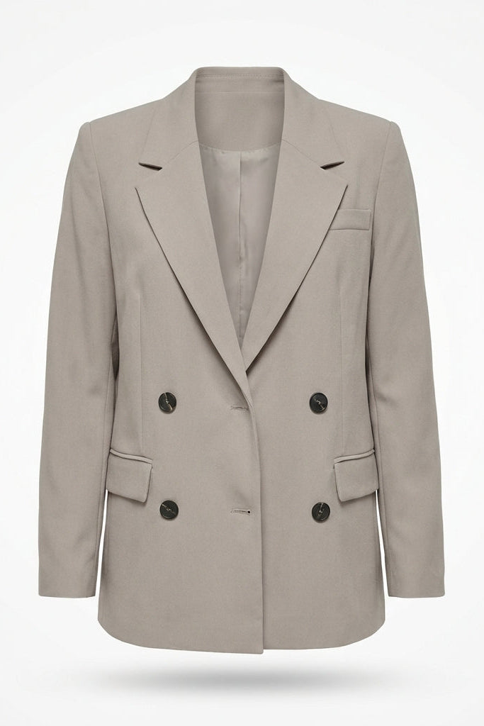 Women's Jacket | Double Breasted Blazer Notch Lapel - 6