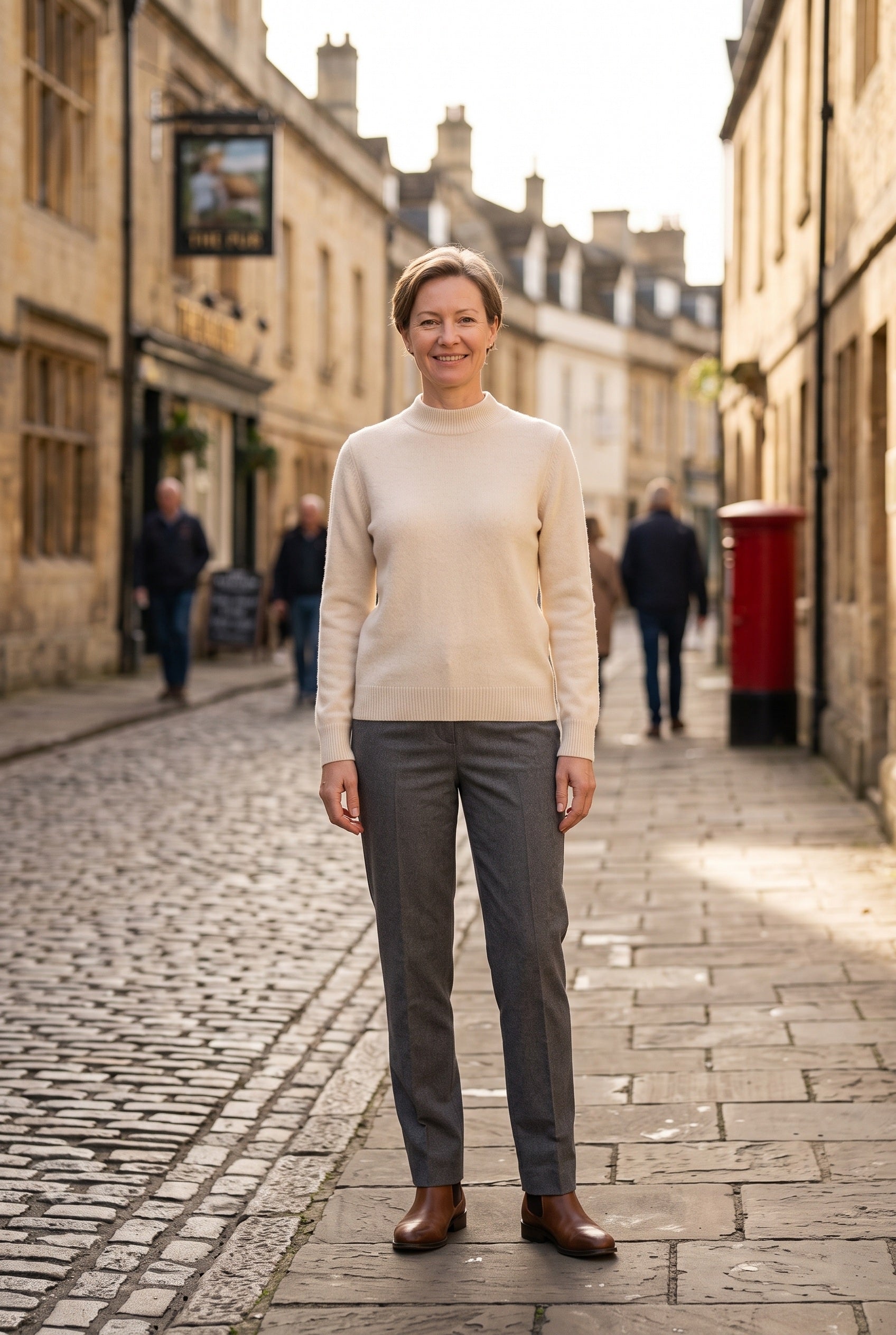 Women's Knit Sweater | Mock Neck Fine Gauge - 12