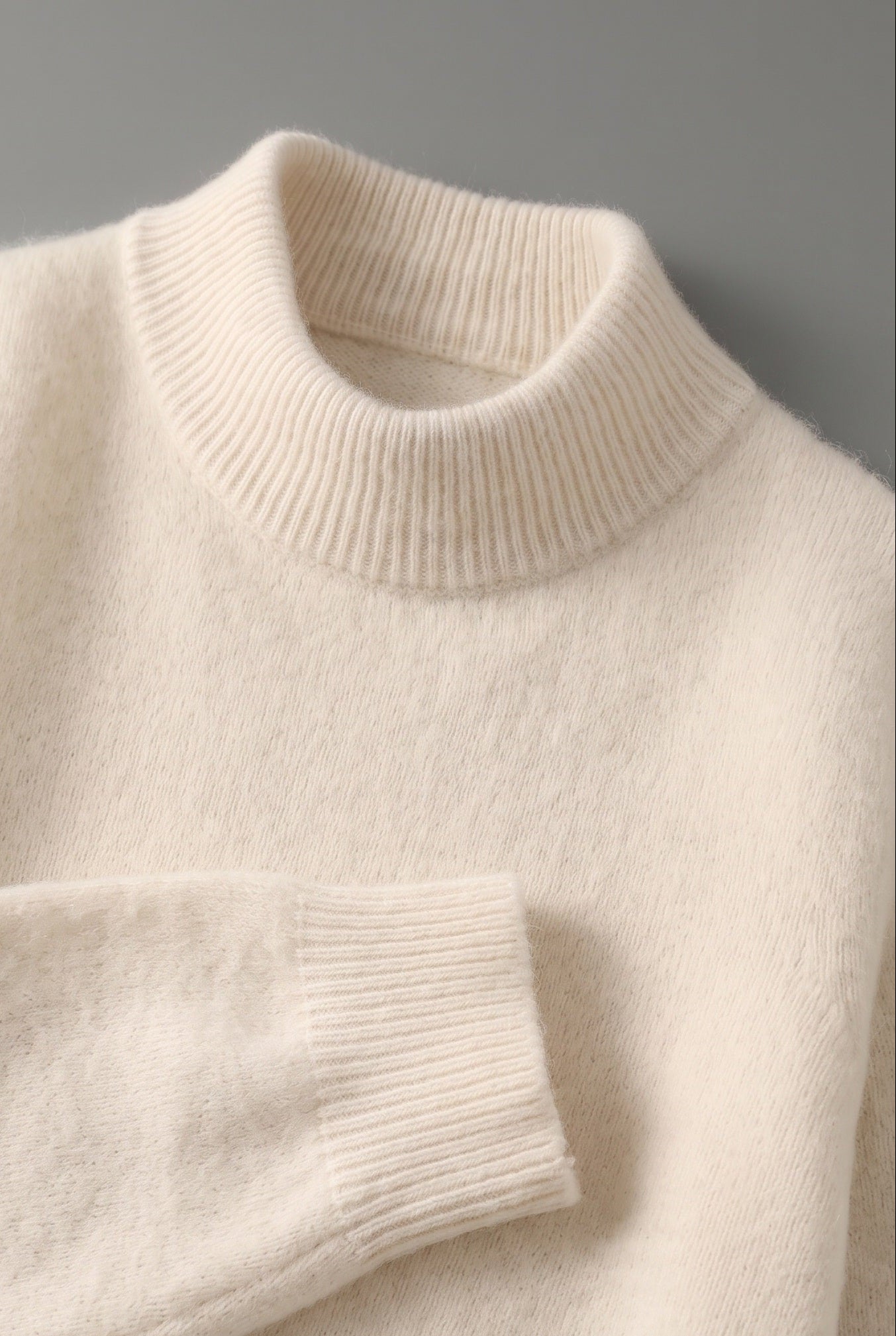 Women's Knit Sweater | Mock Neck Fine Gauge - 3