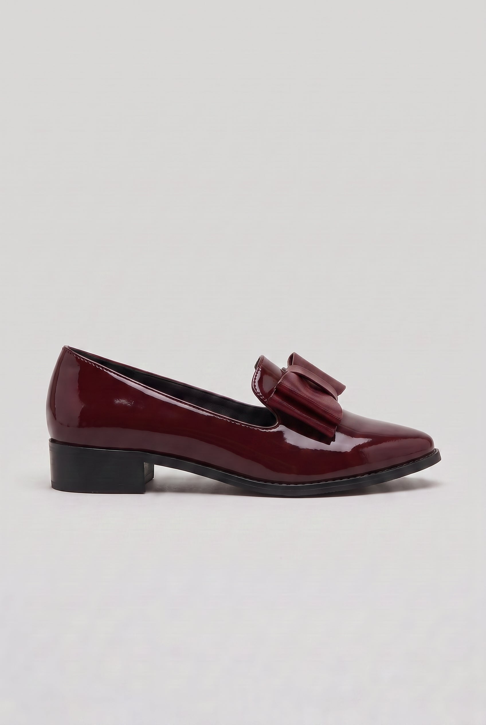 Women's Loafers | Bow Detail with Low Block Heel - 5