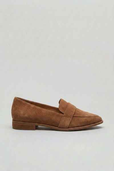 Women's Loafers | Pointed Toe with Low Stacked Heel - 1