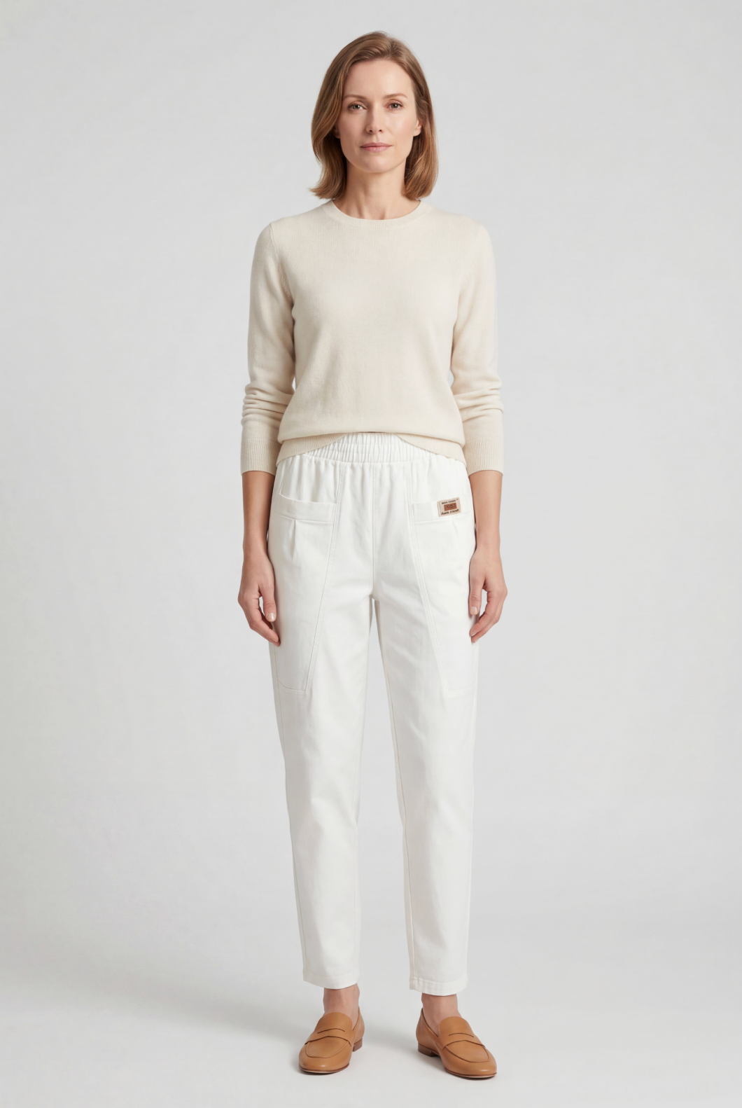 Women's Pants | Straight Leg Elastic Waist - 2