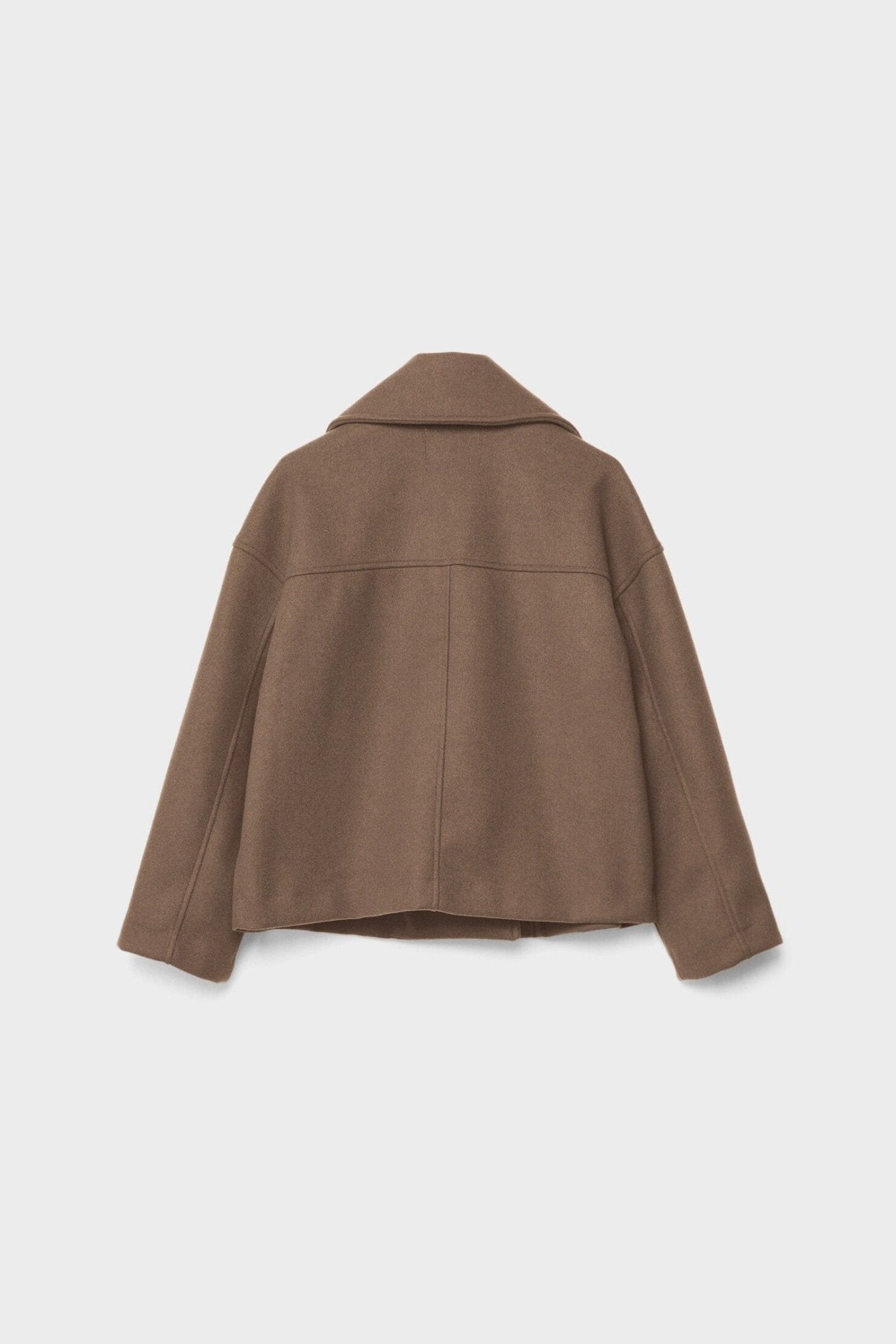 Women's Pea Coat | Cropped Double Breasted - 14