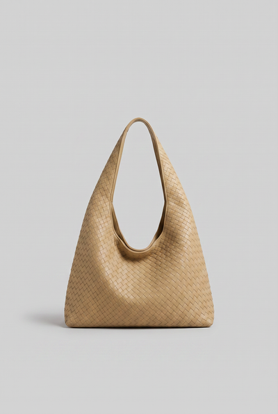 Women's Shoulder Bag | Woven Finish with Top Zip - 3