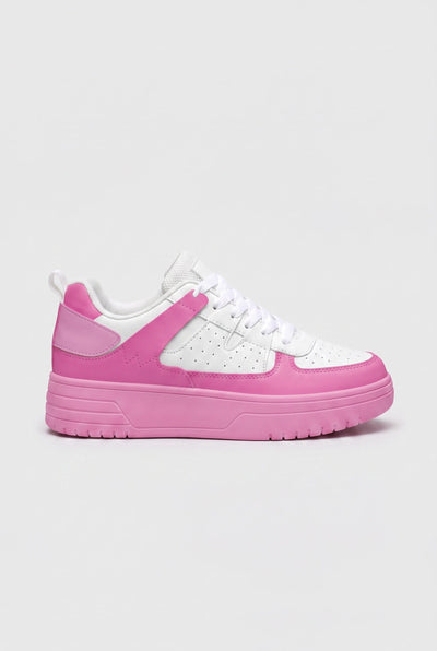 Women's Sneakers | Chunky Sole with Color Block Panels - 10