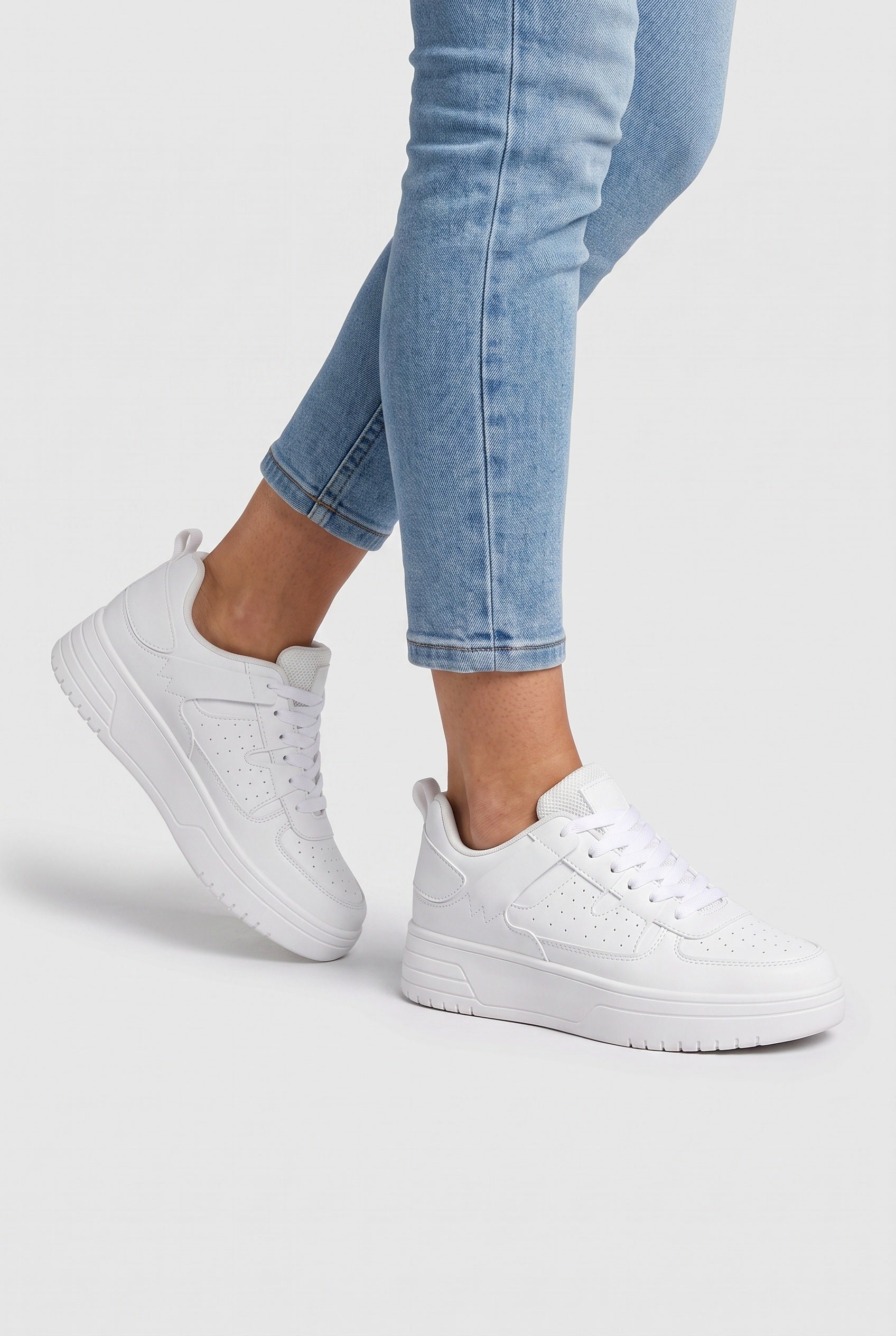 Women's Sneakers | Chunky Sole with Color Block Panels - 3
