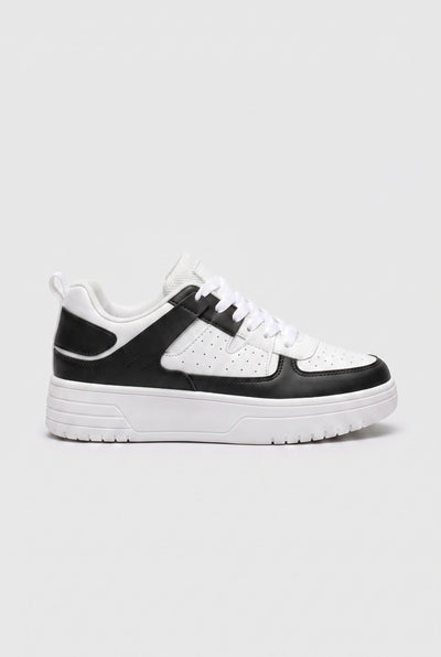 Women's Sneakers | Chunky Sole with Color Block Panels - 6