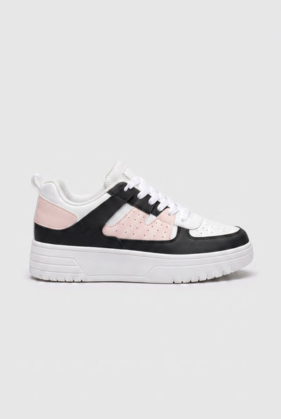 Women's Sneakers | Chunky Sole with Color Block Panels - 9