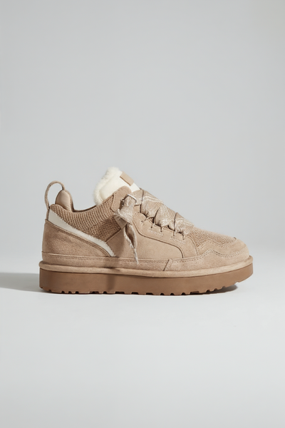 Women's Sneakers | Faux Shearling Collar with Lug Sole - 1