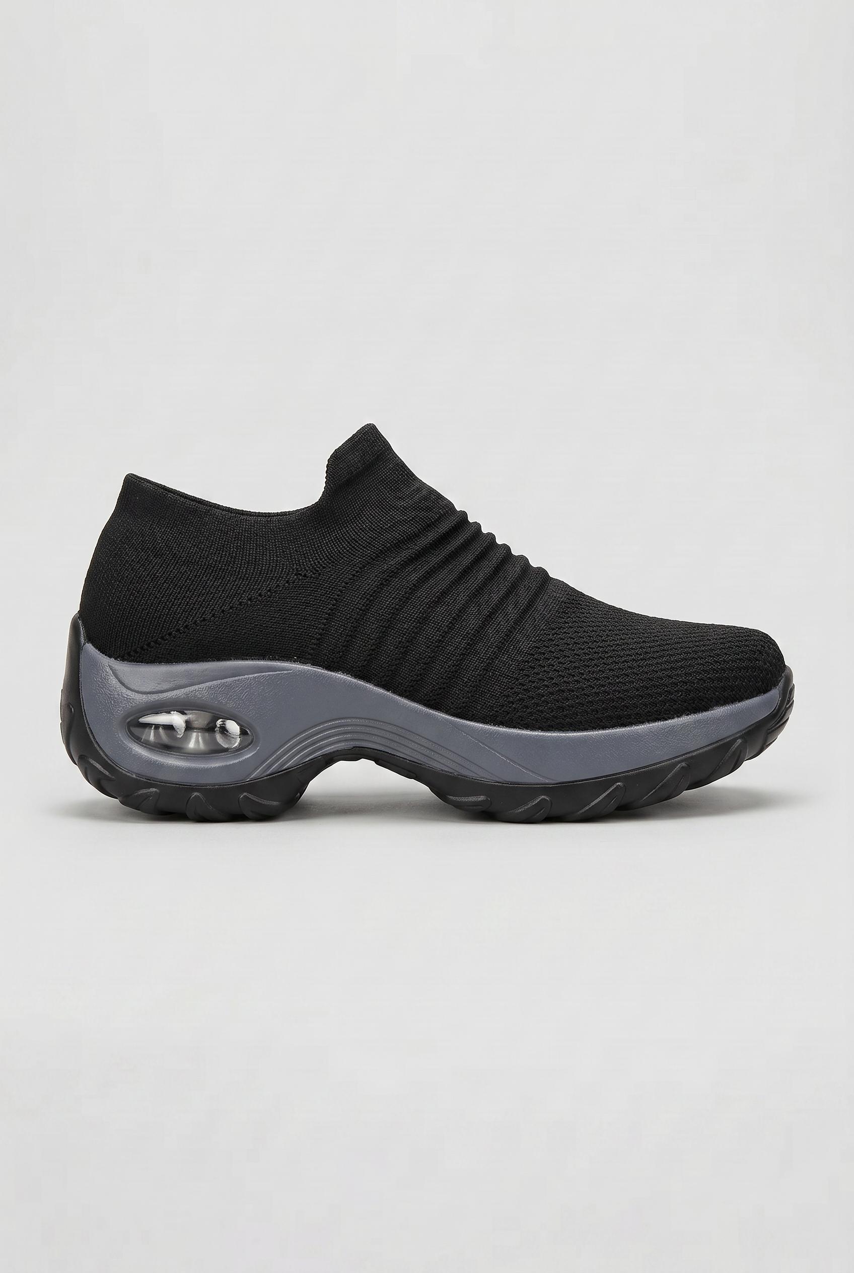 Women's Sneakers | Sock Knit Slip-On with Contoured Midsole - 1