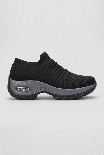 Women's Sneakers | Sock Knit Slip-On with Contoured Midsole - 1