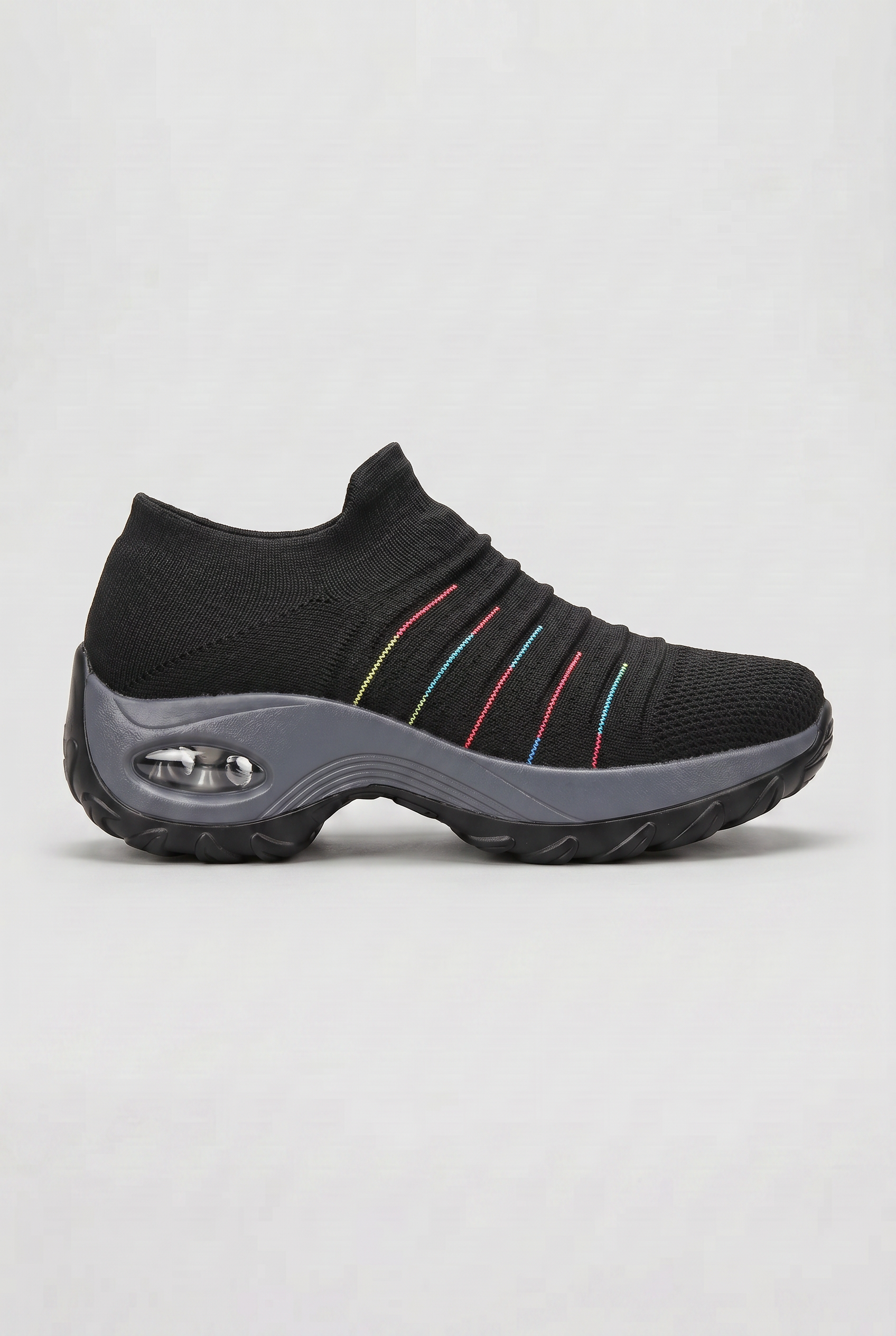 Women's Sneakers | Sock Knit Slip-On with Contoured Midsole - 10