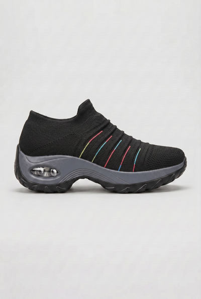 Women's Sneakers | Sock Knit Slip-On with Contoured Midsole - 10