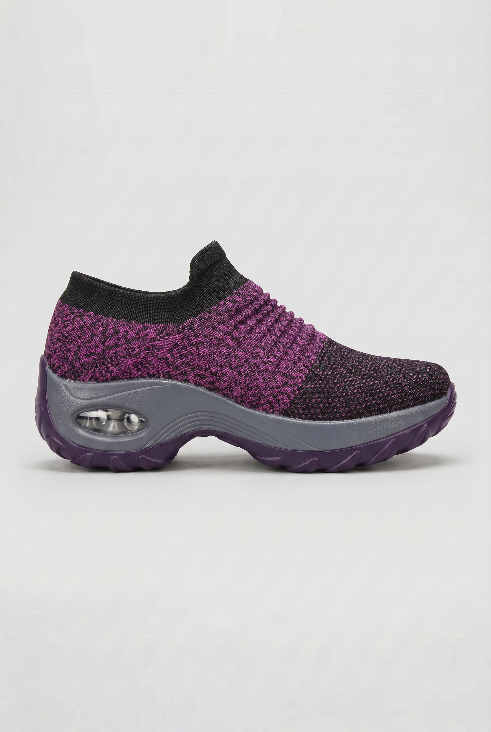 Women's Sneakers | Sock Knit Slip-On with Contoured Midsole - 11