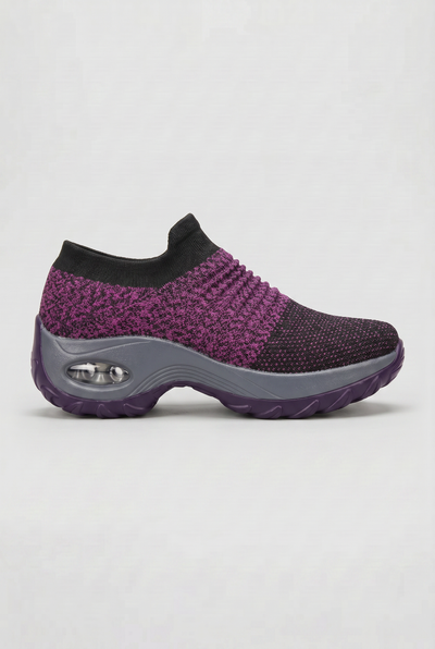 Women's Sneakers | Sock Knit Slip-On with Contoured Midsole - 11