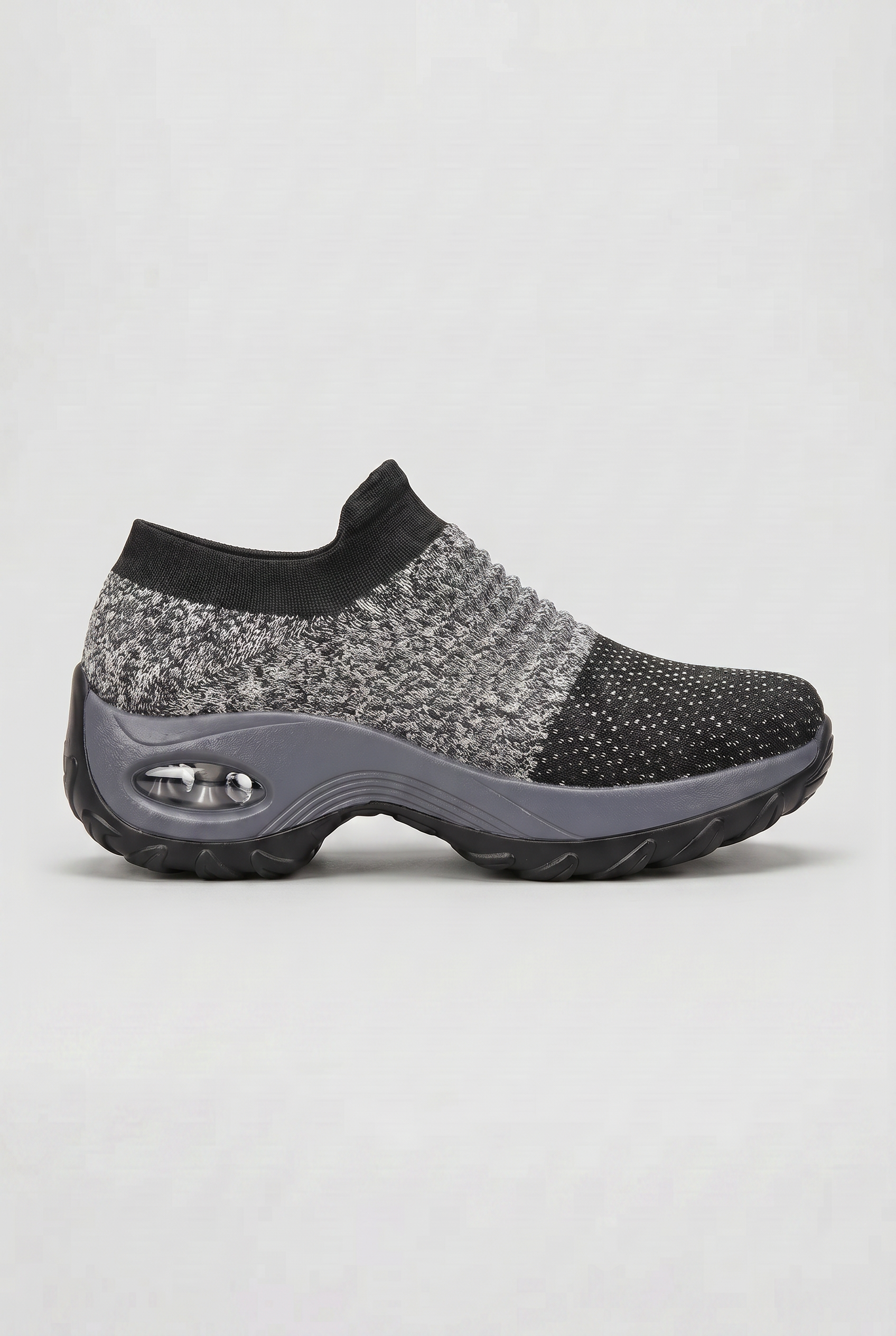 Women's Sneakers | Sock Knit Slip-On with Contoured Midsole - 5