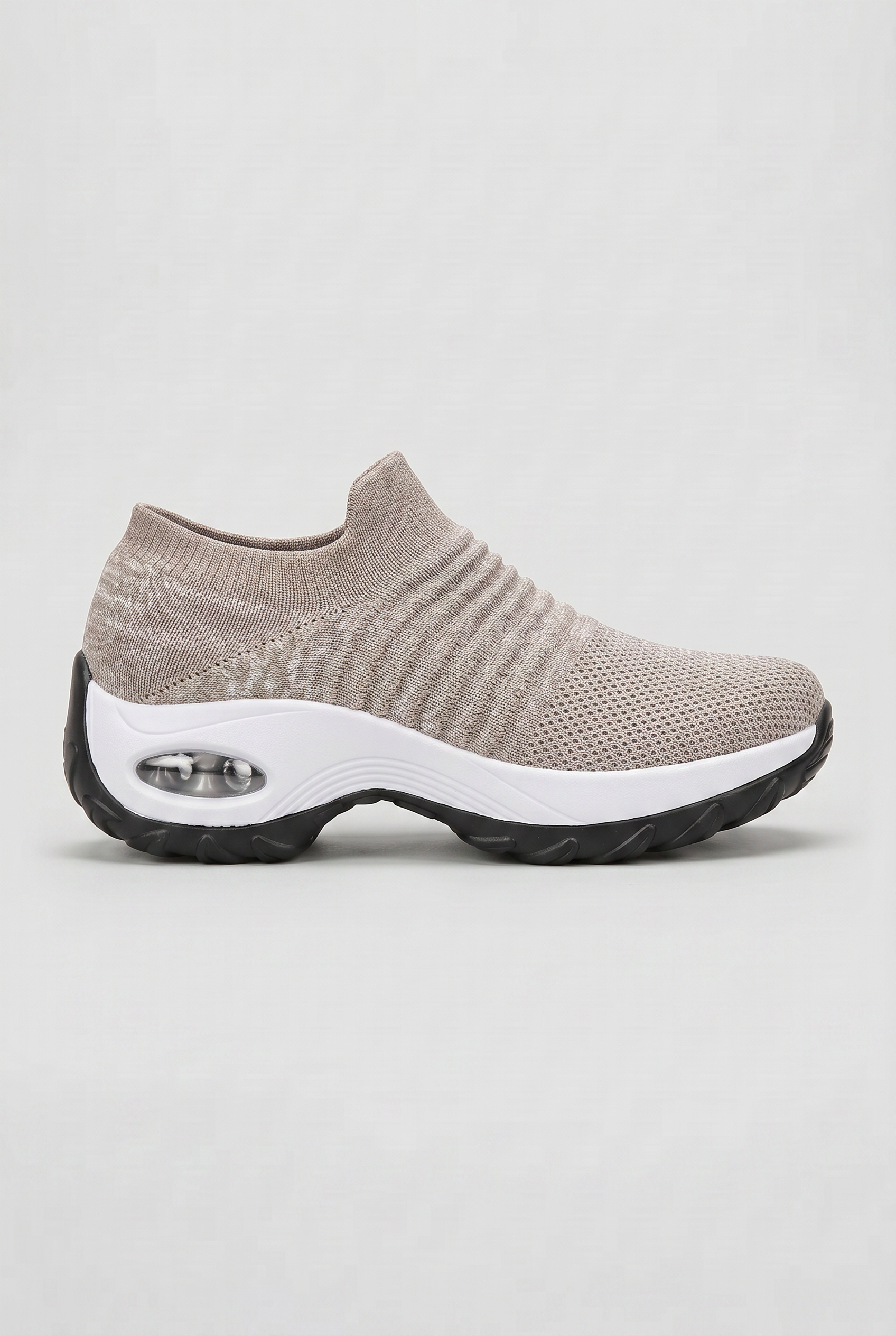 Women's Sneakers | Sock Knit Slip-On with Contoured Midsole - 8