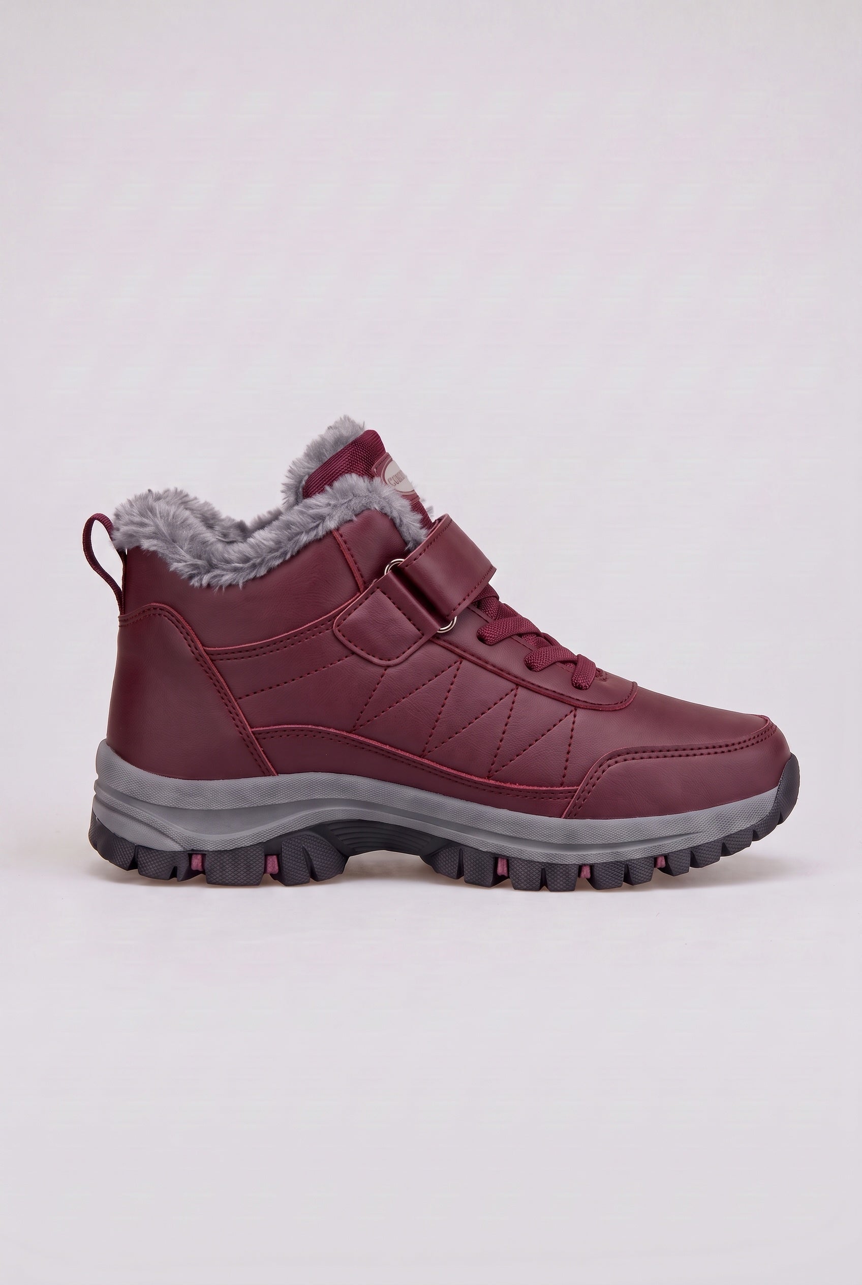 Women's Snow Boots | Lace-Up with Faux Fur Lining - 6